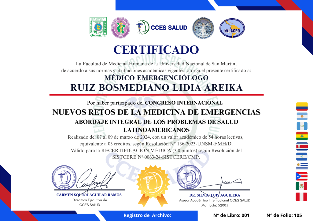 CCES SALUD - CERTIFICACION - Cces Salud